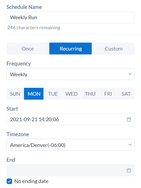 Figure 3 — Example of Alteryx schedule workflow